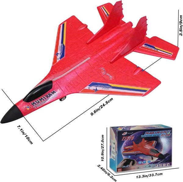 Generic RC Airplane with (Red Blue Yellow) Color, Remote Controlled Flying Toy - Image 9