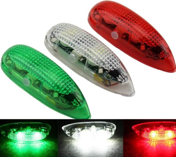 RC Plane LED Light Kit for Bicycle Jet Airplane Air Craft Fix Wing Quadcopter,Rechargeable Red Green White LED Flashing Lights（3PCS/Set）… - Image 2