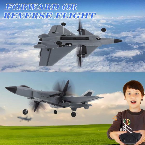 RC Plane 3 Channel Brushless Foam Glider Plane, 40 kmh Remote Control Plane - Fly Vertically, Inverted & Tumble, Large RC Airplane Toy for Adults Kids Beginners Boys Gifts - Image 6