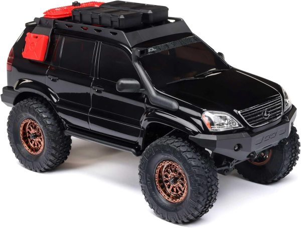 Axial RC Truck SCX24 Lexus GX 470: 1/24 4WD RTR (Everything Needed to Run is Included), Black, AXI-1532T3 - Image 6