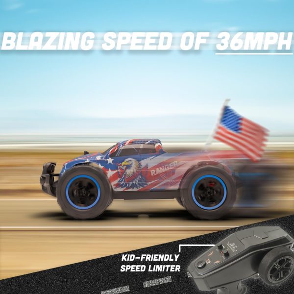 Fast RC Car 4x4 Truck - 36 mph 1:16 Brushless Motor Remote Control Car for Adults & Kids - Monster Off-Road, Durable, High-Speed Stunt with Extra Parts - Carro de Control Remoto - Image 5