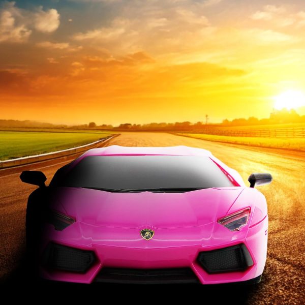 CMJ RC Cars Lamborghini LP700-4 Remote Control RC Car Officially Licensed 1:24 Scale Working Lights 2.4Ghz. Great Kids Play Toy Auto (Pink) - Image 8