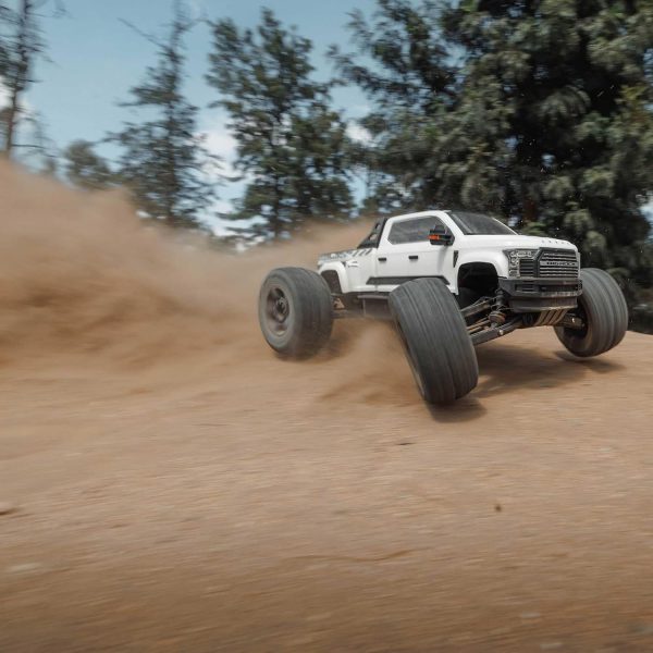 ARRMA RC Truck Big Rock 6S 4WD BLX 1/7 Monster Truck RTR (Battery and Charger Not Included) White, ARA7612T3 - Image 9