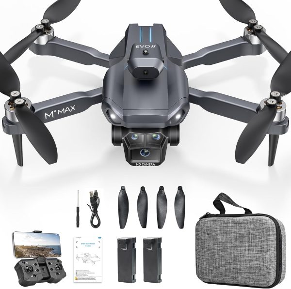 Drone with Brushless Motor 1080P HD Camera for Beginners Adults, M°max Foldable FPV Drone 2 Batteries with One Button Take Off, Headless Mode, 360° Flips, Toys Drone for Boys Girls - Image 2