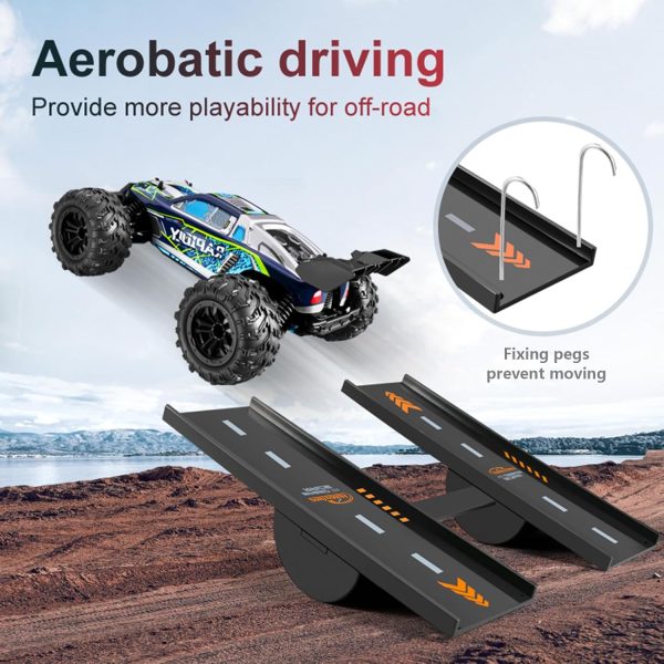 Hobby Fans RC Car Jump Ramp RC Car Takeoff Board RC Stunt Playset for 1/8 1/10 1/12 1/14 1/16 RC Crawler Car Accessories - Image 4