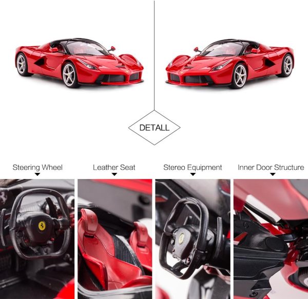 RASTAR RC Car | 1/14 Scale Ferrari LaFerrari Radio Remote Control R/C Toy Car Model Vehicle for Boys Kids, Red - Image 7