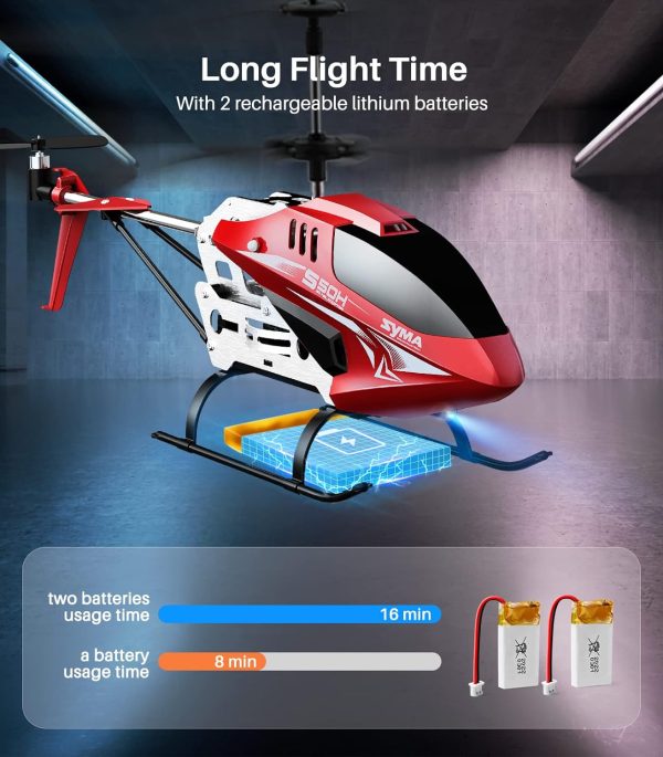 SYMA Remote Control Helicopter, RC Helicopter with 16-20 Mins Flight Time, Altitude Hold and One-Key Take Off/Landing, Gyro Stabilizer, 3.5 Channel, Gift Helicopter Toys for Boys Girls - Image 5