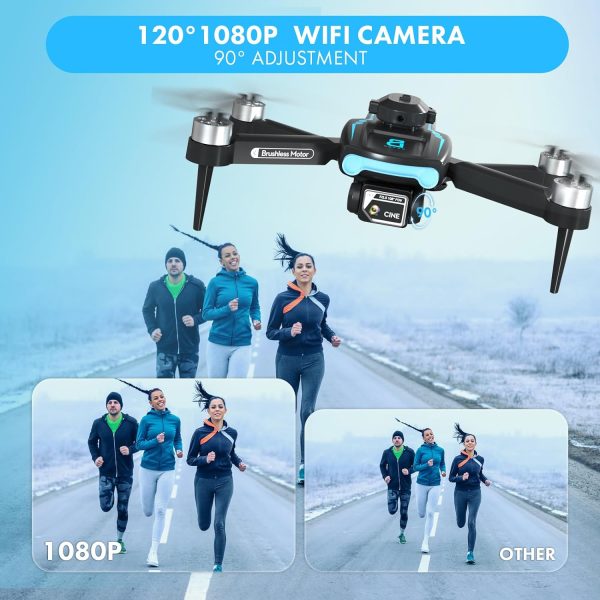 Drone with Camera for Adults 1080P HD,Mini Drone with Obstacle Avoidance 50 Min Long Flight Time,Foldable RC Quadcopter with Brushless Motor for Beginner,Dual Camera Drone from Techwonderz - Image 7