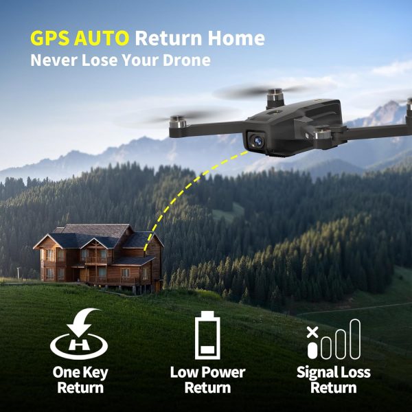 K610 GPS Drone with Camera for Adults 4K IMX SENS Camera SD Card 4k Drones for Adults, AIdrone Auto Return Home, Under 250g, GPS Drones for Beginners Brushless Drone 4k, RC Drone Follow Me Long Range - Image 4