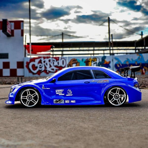 Redcat Racing EPX Drift Car with 7.2V 2000mAh Battery, 2.4GHz Radio and BL10315 Body (1/10 Scale), Metallic Blue - Image 8