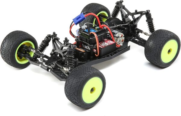 Losi 1/18 Mini-T 2.0 2 Wheel Drive Stadium RC Truck Brushed Ready to Run Battery Receiver Charger and Transmitter Included Gray/White LOS01015T3 - Image 7