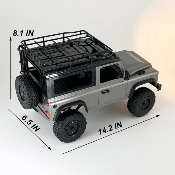 RC Rock Crawler RC Truck 4x4 Land Rover 1/12 Scale RC Crawler Remote Control Truck Off Road All Terrain Proportional Throttle Steering RTR 2024 Upgrade New Chassis 280 Motor Adult MN99-S2 - Image 8