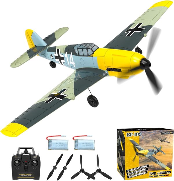 4 Channel RC Plane - Ready to Fly BF-109 RC Airplane, Easy Control for Beginners & Adults,Remote Control Airplane with Xpilot Stabilization System & One Key Aerobatic,Best Gift for Kids - Image 2