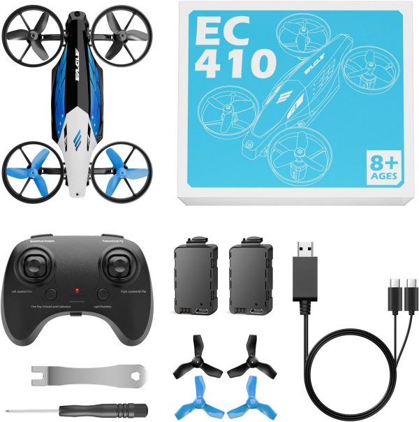 Drones for Kids 8-12 Mini Drone for Age 10-15 Boys Small Micro Indoor Nano RC Quadcopter,2-in-1 Remote Control Toy with 7+2Light Modes,5Flying Postures,Land Mode,Auto rotation,Circle Fly,Altitude Hold - Image 8