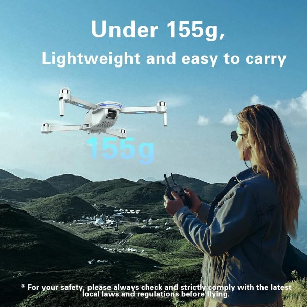 Drone with Camera 1080P HD FPV Foldable Drones for Kids and Beginners,Brushless Motor Gesture Control,Stable Altitude Hold, One Key Start, 360° Flip, Waypoints Fly, Gravity Control, 2 Batteries - Image 3