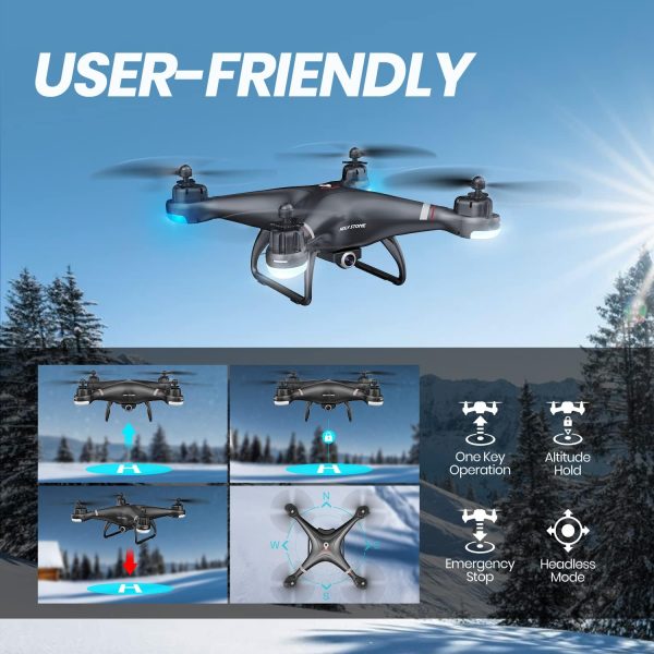 Holy Stone GPS Drone with 1080P HD Camera FPV Live Video for Adults and Kids, Quadcopter HS110G Upgraded Version, 2 Batteries, Altitude Hold, Follow Me and Auto Return, Easy to Use for Beginner - Image 3