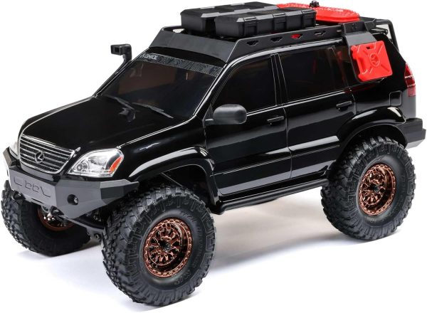 Axial RC Truck SCX24 Lexus GX 470: 1/24 4WD RTR (Everything Needed to Run is Included), Black, AXI-1532T3 - Image 2