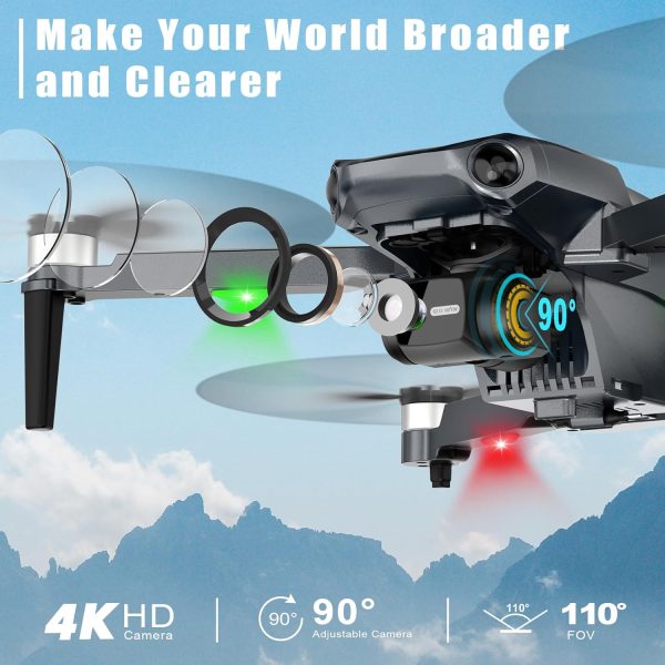 Drone with 4K Camera RC Quadcopter for Adults, 1640ft Long Range Video Transmission, 3-Axis Gimbal, 46Mins Flight Time GPS Auto Return and Follow Me, Circle Fly, Waypoint Fly, Altitude Hold - Image 4