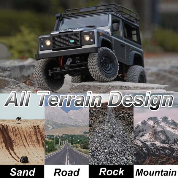 RC Rock Crawler RC Truck 4x4 Land Rover 1/12 Scale RC Crawler Remote Control Truck Off Road All Terrain Proportional Throttle Steering RTR 2024 Upgrade New Chassis 280 Motor Adult MN99-S2 - Image 5