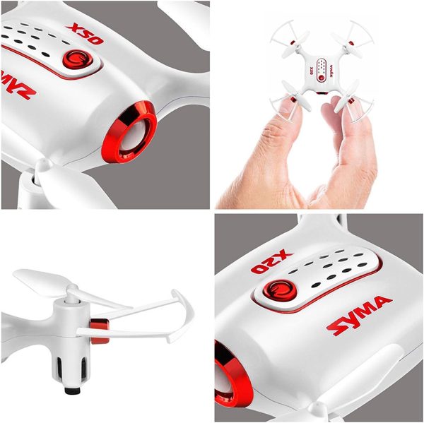 Cheerwing Syma X20 Mini Drone for Kids and Beginners RC Nano Quadcopter with Auto Hovering 3D Flip(White) - Image 6