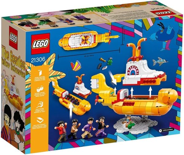 LEGO Ideas Yellow Submarine (21306) - Building Toy and Popular Gift for Fans of LEGO Sets and The Beatles (553 Pieces) - Image 7