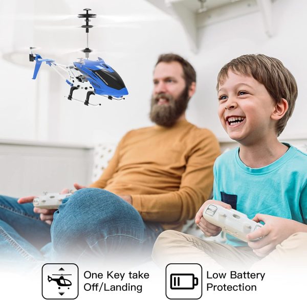 Cheerwing Remote Control Helicopter,SYMA S107H Mini RC Helicopter with Gyro,Altitude Hold, One Key Take Off/Landing for Adults Kids(Blue) - Image 5