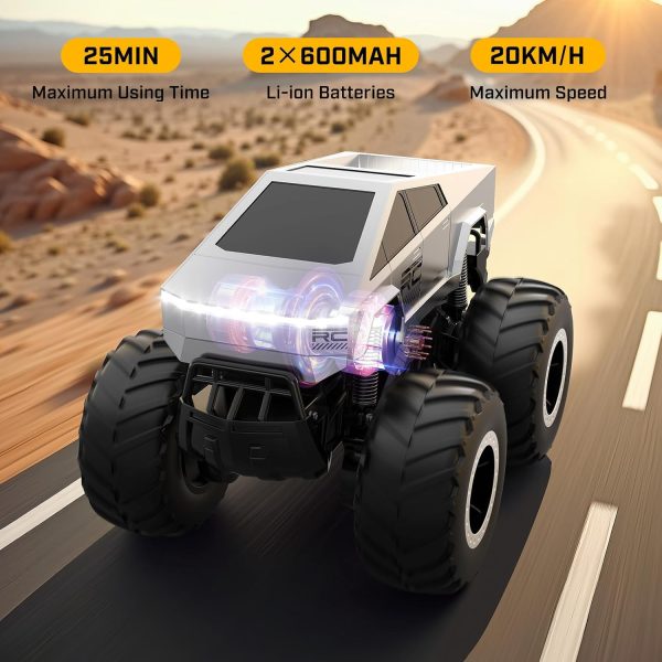 Cybertruck RC Car Kids Toys for Ages 5+, Remote Control Waterproofing Monster Truck, Amphibious 4WD All Terrain Off-Road Pickup, 1:16 Scale, 2.4GHZ Vehicles, Boys 2025 Christmas Kids Birthday Gift - Image 5