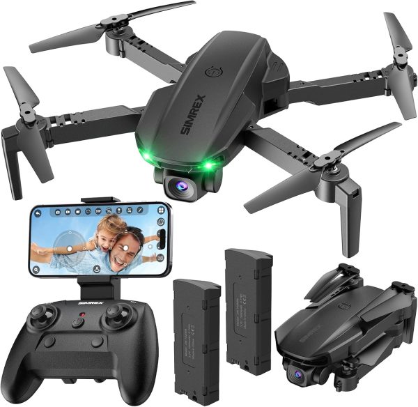 Drone With Camera 1080P for Kids And Adults, RC Quadcopter Drone With Altitude Hold, Mini Drone With One Key Start, Waypoint Fly, Headless Mode, 3D Flip, 3 Speeds, Remote Control Drone for Beginners - Image 2