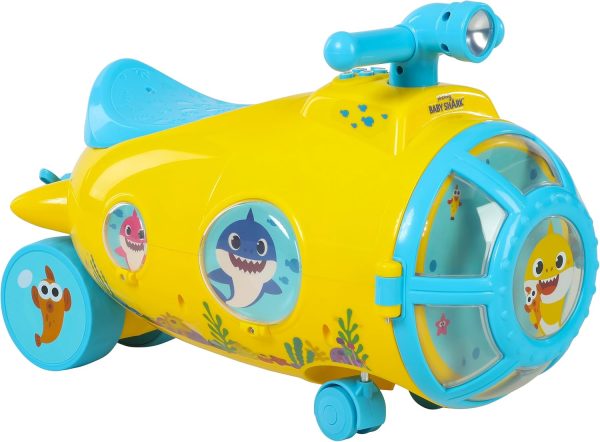 Dynacraft Baby Shark Submarine Ride-on for Ages 1.5-3 Years - Image 2