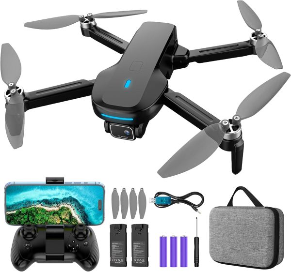 Mirason Drone with Camera, 1080P HD FPV Camera Drone with Brushless Motor, 2 Batteries, 360 Flips, Headless Mode, Gravity Control, 36 Mins Long, Flight Foldable Mini Drone for Kids and Beginner - Image 2