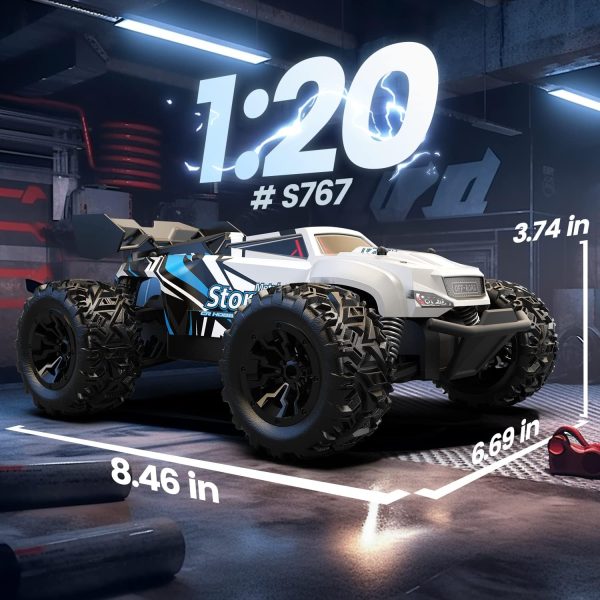 DEERC RC Car Remote Control Car for Age 8-12, All Terrain RC Monster Truck W/ 2 Batteries for 40 Min Play, 2.4GHz Outdoor Off Road Rock Crawler Toy Xmas Gift for Boys Girls Kids Beginners - Image 8