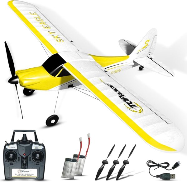 Top Race RC Plane - 4-Channel Remote Control Airplane for Adults and Advanced Kids - 20-Inch Wing Span, Stunt Flying with 6-Axis Gyro Stabilizer - Ready to Fly with Spare Propellers, Easy to Control - Image 2