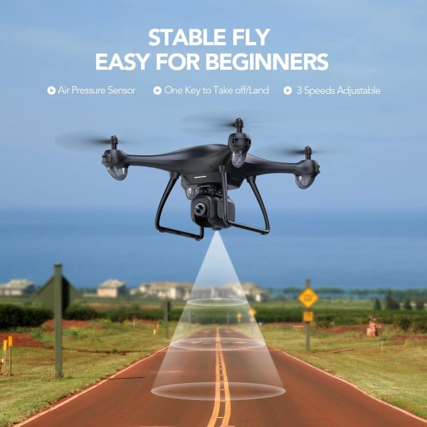 TOMZON P5G GPS Drones with Camera for Adults 4K, Under 249g, FPV Camera Drone with 5G WiFi Transmission for Beginner, Auto Return Home, Follow Me, Custom Flight, 36 Mins Fly Time, CarryBag, Black - Image 7