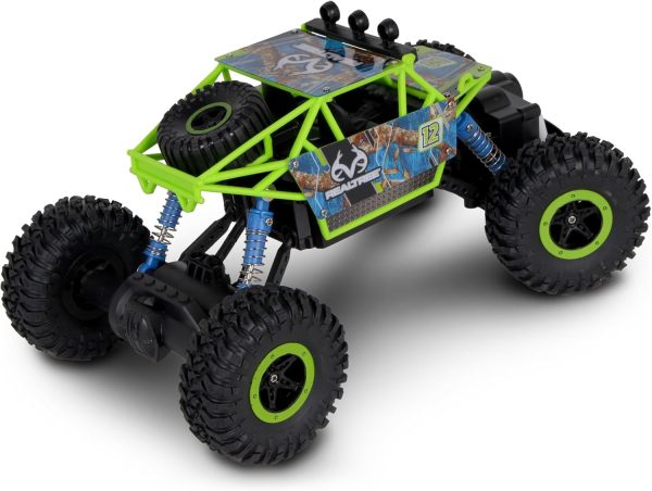 NKOK Realtree: 1:16 Scale RC: Rock Crawler - Edge Camo Blue - 2.4 GHz Radio Control #81612, Competition Series, Real Time 4x4, Officially Licensed, Ages 6+ - Image 5