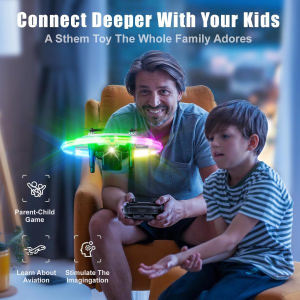 Mini Drones for Kids and beginners, 2024 Small RC Drone Quadcopter Drones with 360 Degree Flip, 90 Degree Surround Flight, Headless Mode, 8-12 Years Old Boys and Girls Ideal Gift Toys - Image 3