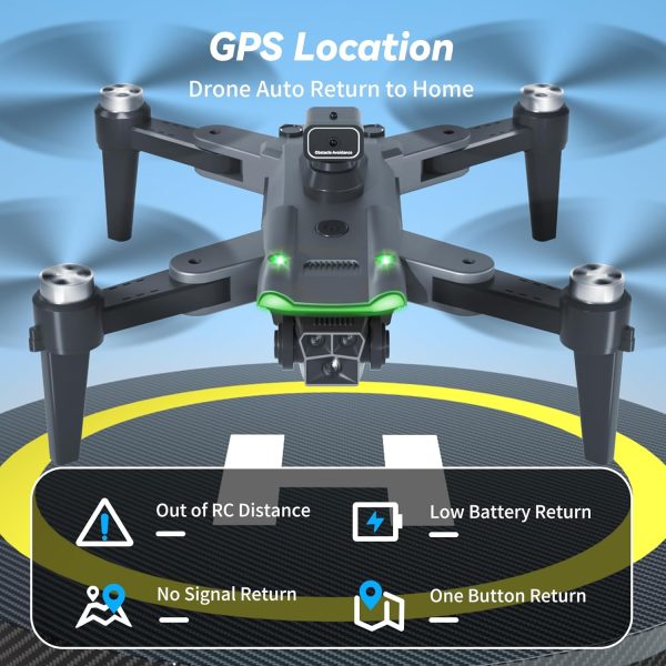 GPS Drone with 4K Camera for Adults, S166 Drone Under 249g 5GHz Transmission 3 Batteries, 90° Adjustable Lens, Auto Return, Follow Me, Brushless Motor Drones for Adults and Beginners - Image 10