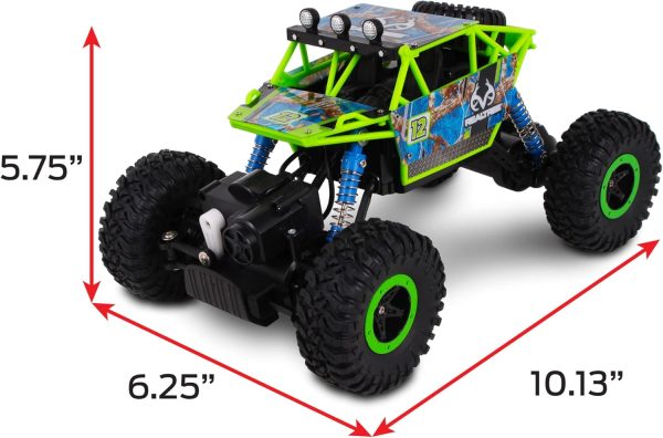 NKOK Realtree: 1:16 Scale RC: Rock Crawler - Edge Camo Green - 2.4 GHz Radio Control #81611, Competition Series, Real Time 4x4, Officially Licensed, Ages 6+ - Image 6