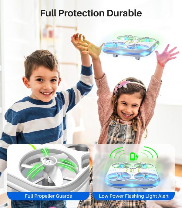 SYMA Kids Drone with LED Lights - X880 Indoor Drone with Altitude Hold, Easy to Fly Quadcopter with Full Protection, 360° Flips RC Helicopter UFO Gift for Adults Beginners - Image 8