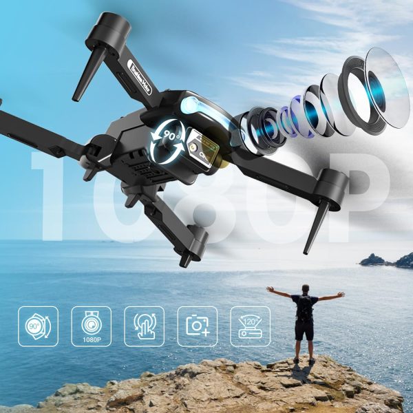 Drone with Camera for Adults 1080P HD,Mini Drone with Obstacle Avoidance 50 Min Long Flight Time,Foldable RC Quadcopter with Brushless Motor for Beginner,Dual Camera Drone from Techwonderz - Image 6