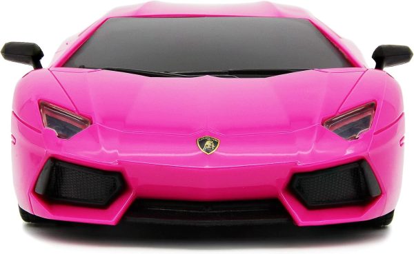 CMJ RC Cars Lamborghini LP700-4 Remote Control RC Car Officially Licensed 1:24 Scale Working Lights 2.4Ghz. Great Kids Play Toy Auto (Pink) - Image 4