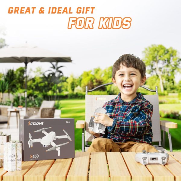 Drones for Kids - FPV Drone with 1080P HD Camera for Adults Beginner, RC Helicopter Quadcopter Toys Gifts for Boys Girls with One Key Start/Land, Altitude Hold, Circle Fly, Gesture Selfie, 2 Batteries - Image 7