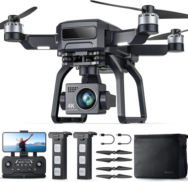 Bwine F7GB2 Drone with 4K Camera for Adults, 3-Axis Gimbal, 9800FT Transmission Range, FAA compliance, 50Mins Flight Time with 2 Batteries, GPS Auto Return+Follow Me+Beginner Mode - Image 2