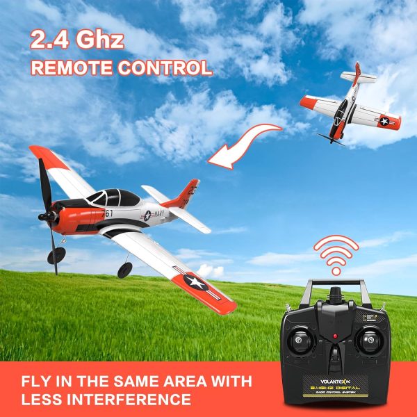 RC Plane 4 Channel Remote Control Airplane, Ready to Fly RC Airplane with Xpilot Stabilization System and One Key Aerobatic for Beginners Adult - Image 3