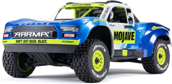 ARRMA RC Truck Mojave GROM 4x4 Smart Small Scale Desert Truck, RTR (with Battery and Charger Included) Blue/White ARA2104T2 - Image 2