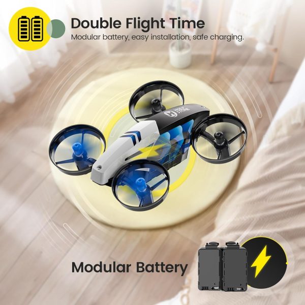 Holy Stone HS210T Drones for Kids, 2 IN1 MINI Indoor Drone with Land & Fly Mode, Four Posture Deformations RC Quadcopter with 3D Flip, Auto Hovering, Christmas Birthday Toy Gift for Boys and Girls - Image 10