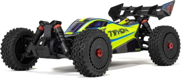 ARRMA RC Car 1/8 Typhon 4X4 223S BLX BRUSHLESS Buggy RTR (Battery and Charger Not Included) with DSC (Yellow), ARA4306V4T2 - Image 2