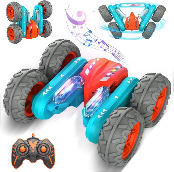 Remote Control Car Stunt RC Cars, 2.4Ghz with Double Sided 360 Flips, 4WD Off Road Drift RC Race Car Toy Stunt Toys for Kids 6-12 Year Old Boys Girls Christmas Birthday Gift - Image 2