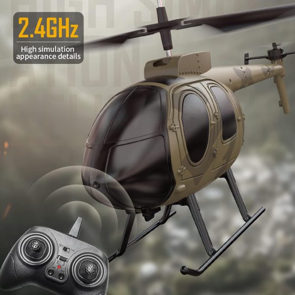 GoolRC RC Helicopter Remote Control Helicopter Toys for Boys 2.4GHz RC Drone Remote Control Plane Gyro Stabilization RC Airplane Altitude Hold Toy Gift for Boys Girls Adults 3 Batteries - Image 8