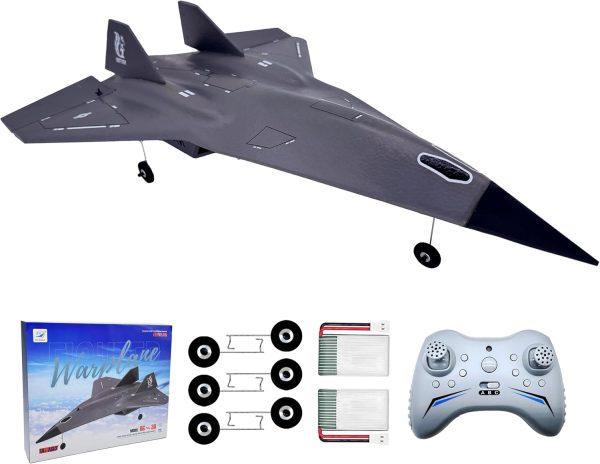 SR-72 RC Plane, 4 Channel Remote Control Airplane, 2.4GHz 6-axis Gyro Stabilizer with 3 Modes, Easy Control for Adults Kids Beginners - Image 2