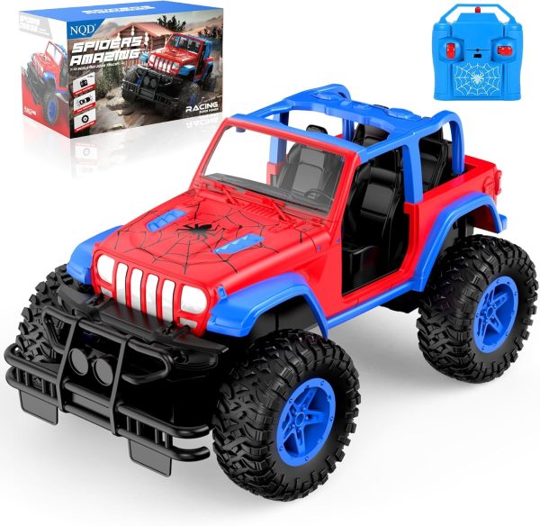 NQD Spider Remote Control Car for Kids, RC Car for Boys, 2.4Ghz Off Road RC Trucks, All Terrain SUV Jeep Toy for Birthday for Kids 3-8 Years Old - Image 2